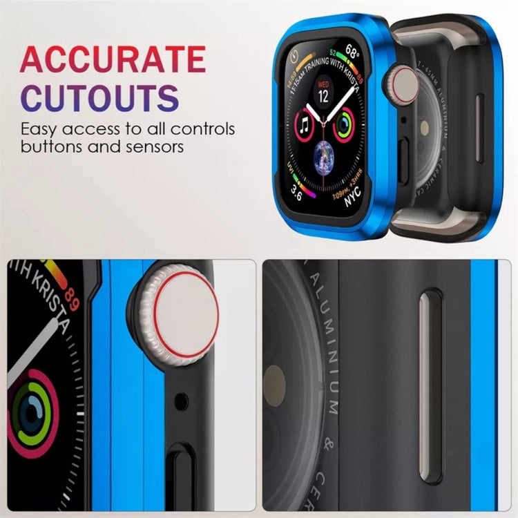 Apple Watch Series 7 41mm  Metal og Silikone Bumper  - Flerfarvet#serie_2