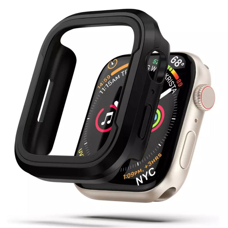 Apple Watch Series 7 41mm  Metal og Silikone Bumper  - Sort#serie_5