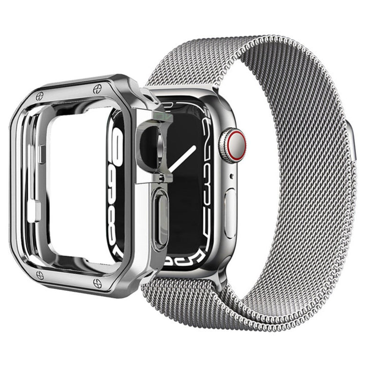 Apple Watch Series 7 41mm  Silikone Bumper  - Sølv#serie_6