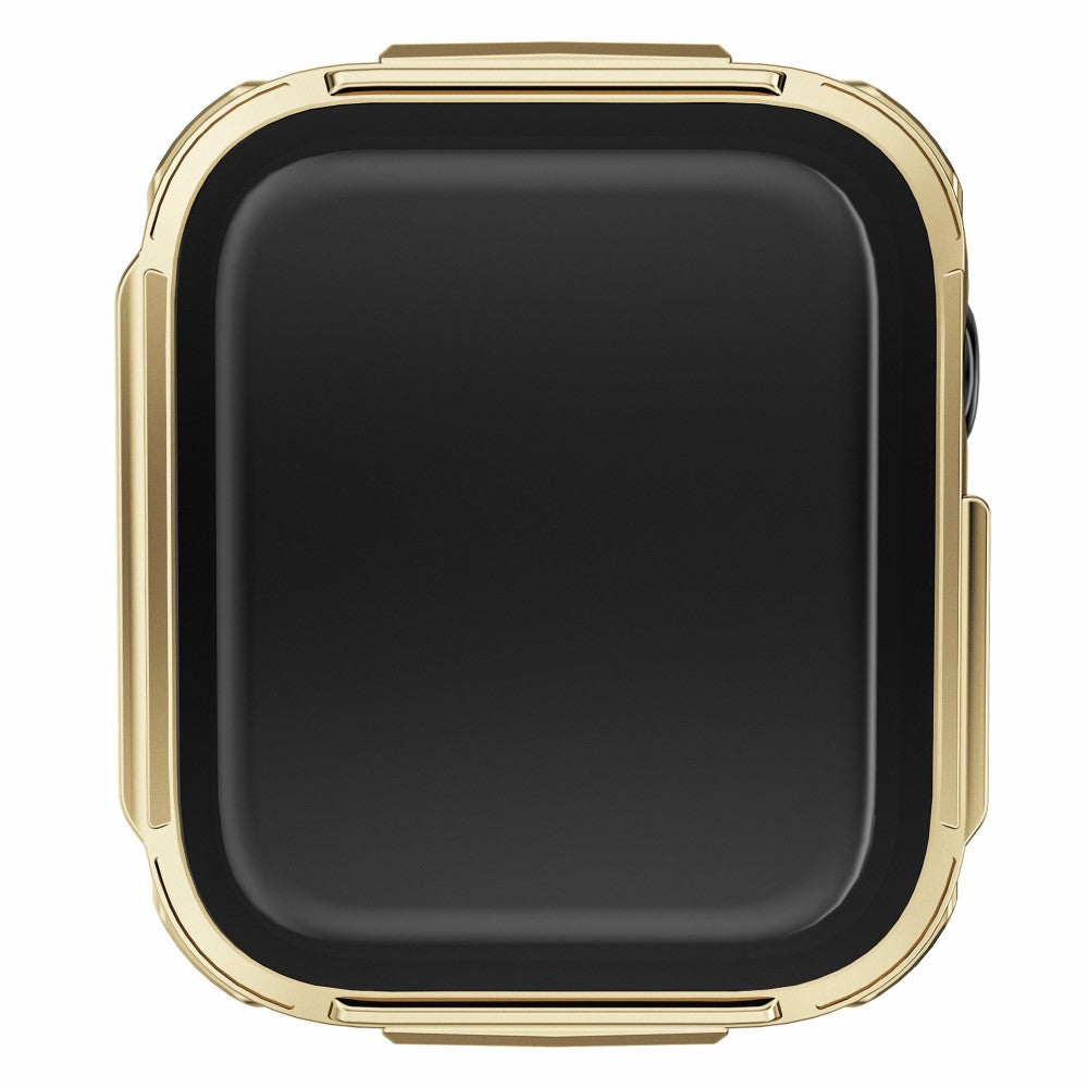 Vildt Flot Apple Watch Series 7 41mm Cover med Skærmbeskytter i Plastik og Hærdet Glas - Guld#serie_1
