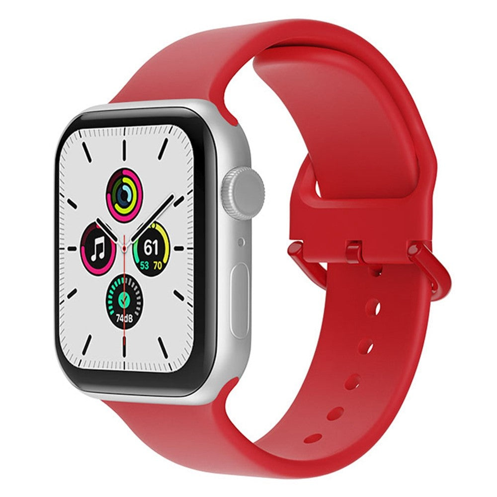 Rigtigt fed Universal Apple Silikone Urrem - Rød#serie_7