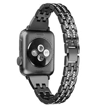 Vildt fantastisk Universal Apple Metal og Rhinsten Rem - Sort#serie_1