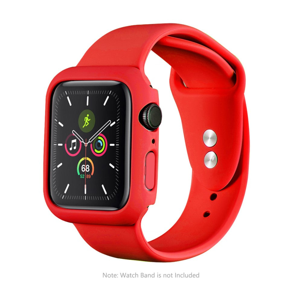 Godt Apple Watch Series 7 45mm Cover med Skærmbeskytter i Hærdet Glas - Rød#serie_2