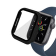 Mega Fint Cover med Skærmbeskytter i Plastik og Hærdet Glas passer til Apple Watch Series 7 45mm