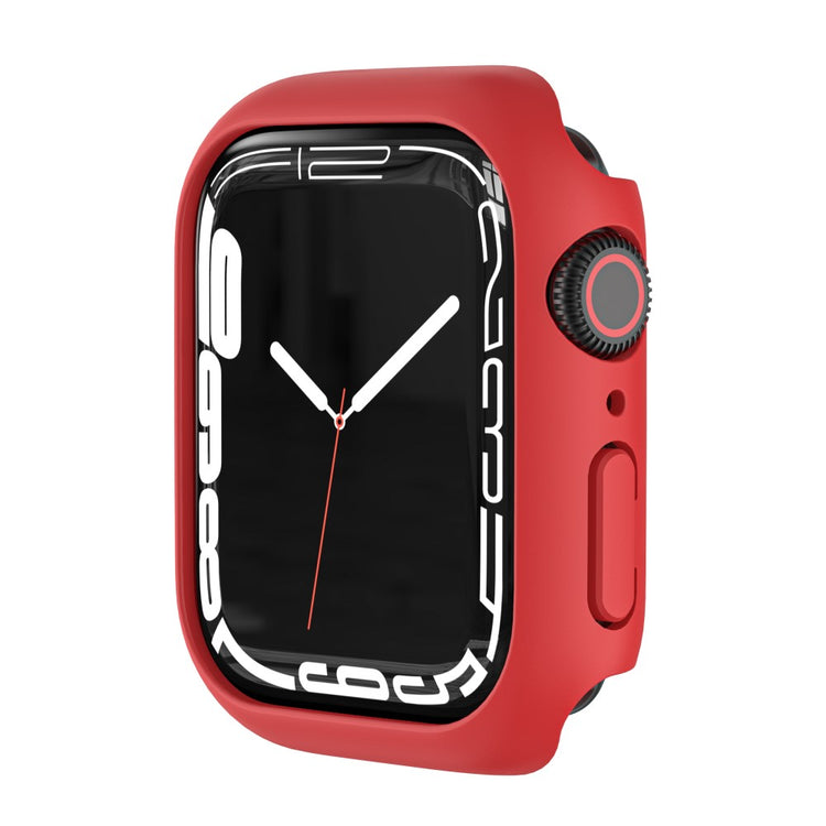 Apple Watch Series 7 45mm Elegant Plastik Bumper  - Rød#serie_4