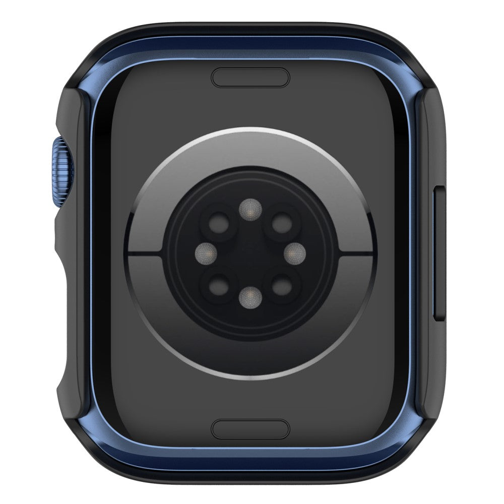 Fed Apple Watch Series 7 45mm Cover med Skærmbeskytter i Plastik og Hærdet Glas - Sort#serie_4