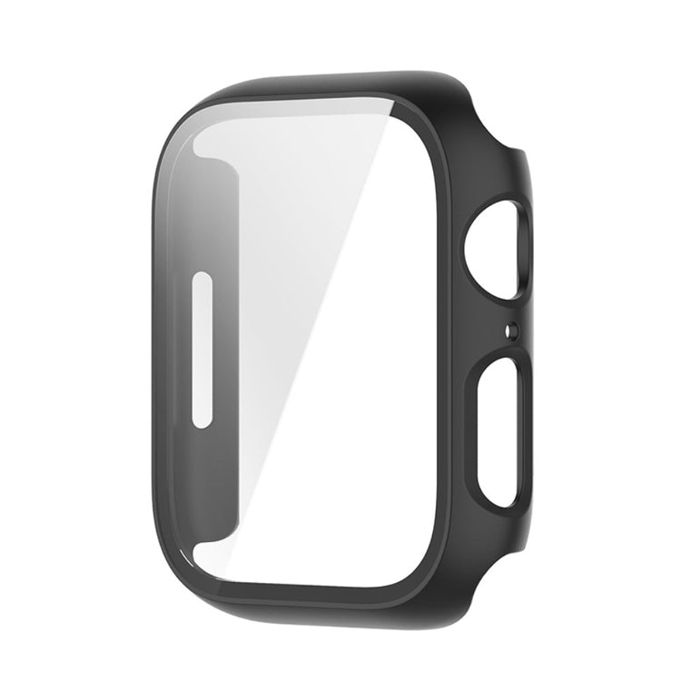 Beskyttende Apple Watch Series 7 45mm Cover med Skærmbeskytter i Plastik og Hærdet Glas - Gennemsigtig#serie_7