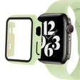 Plastik Cover med Rem og Hærdet Glas passer til Apple Watch Series 7 45mm
