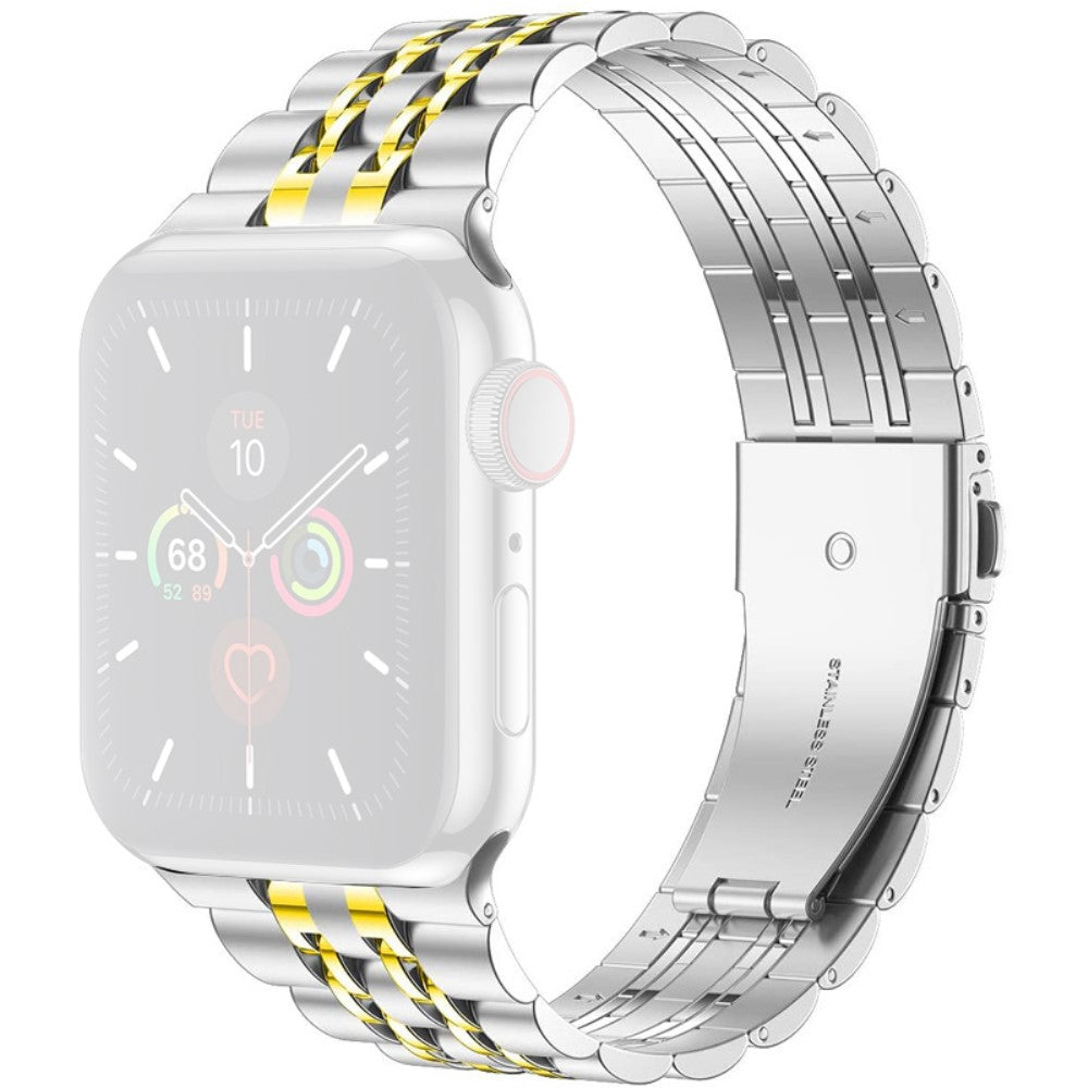 Mega sejt Apple Watch Series 7 45mm Metal Rem - Sølv#serie_3