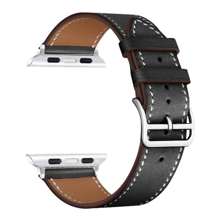 Vildt nydelig Apple Watch Series 7 45mm Kunstlæder Rem - Sort#serie_1