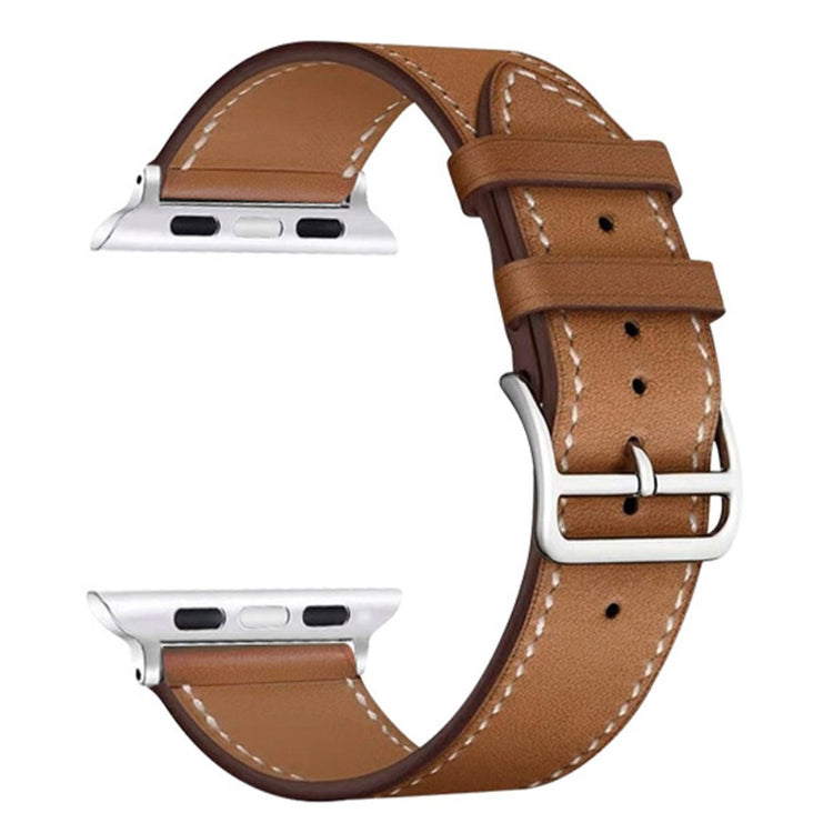 Vildt nydelig Apple Watch Series 7 45mm Kunstlæder Rem - Brun#serie_2