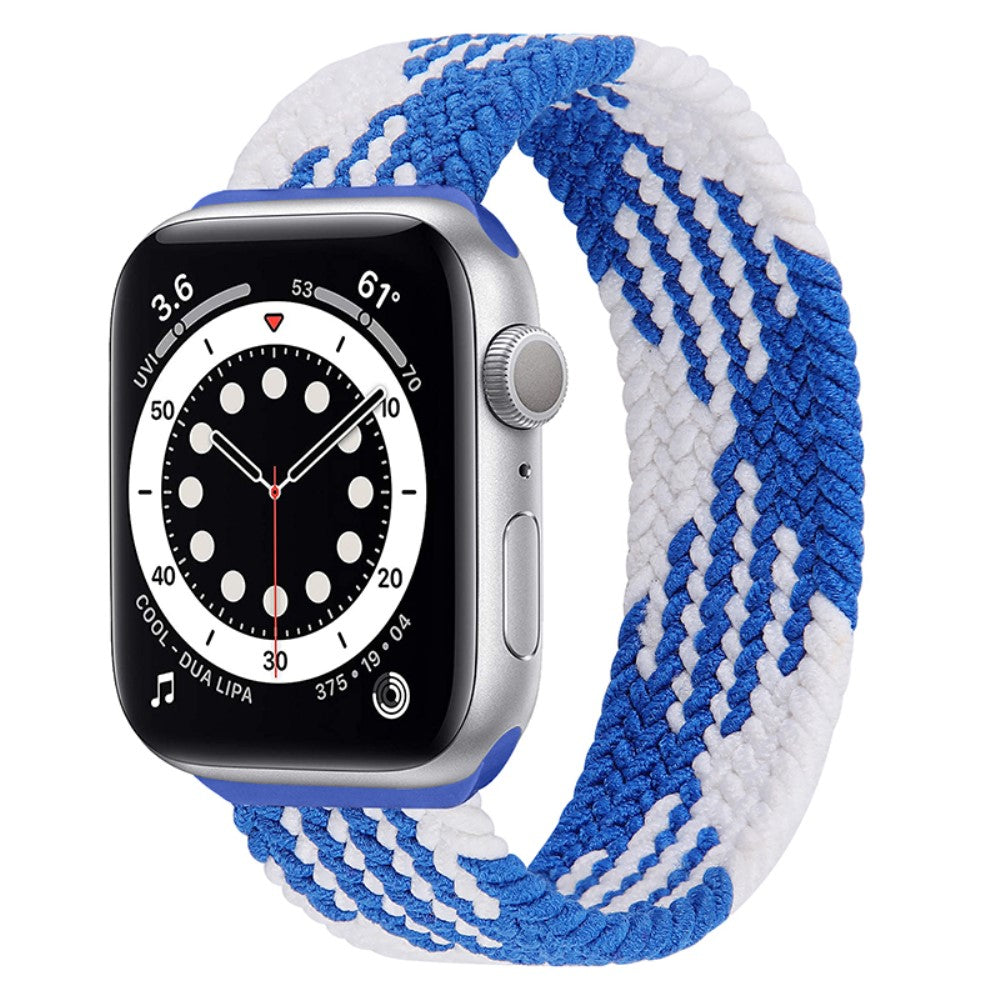 Super hårdfør Apple Watch Series 7 45mm Nylon Rem - Størrelse: L - Flerfarvet#serie_14
