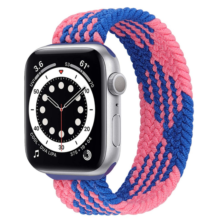 Super hårdfør Apple Watch Series 7 45mm Nylon Rem - Størrelse: L - Flerfarvet#serie_15