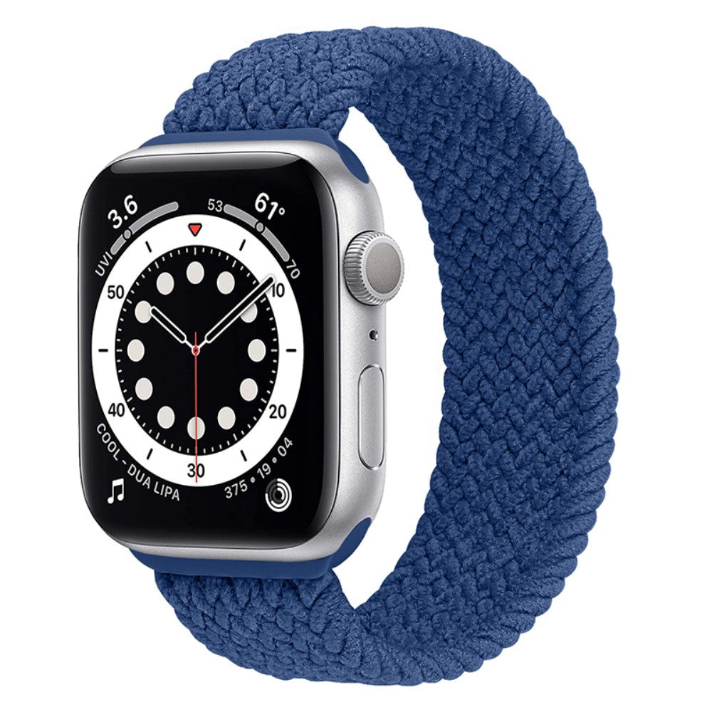 Super hårdfør Apple Watch Series 7 45mm Nylon Rem - Størrelse: L - Blå#serie_16