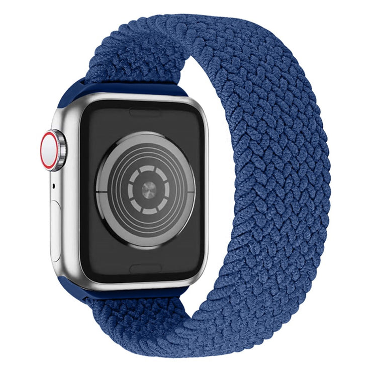 Superflot Apple Watch Series 7 45mm Nylon Rem - Størrelse: S - Blå#serie_16