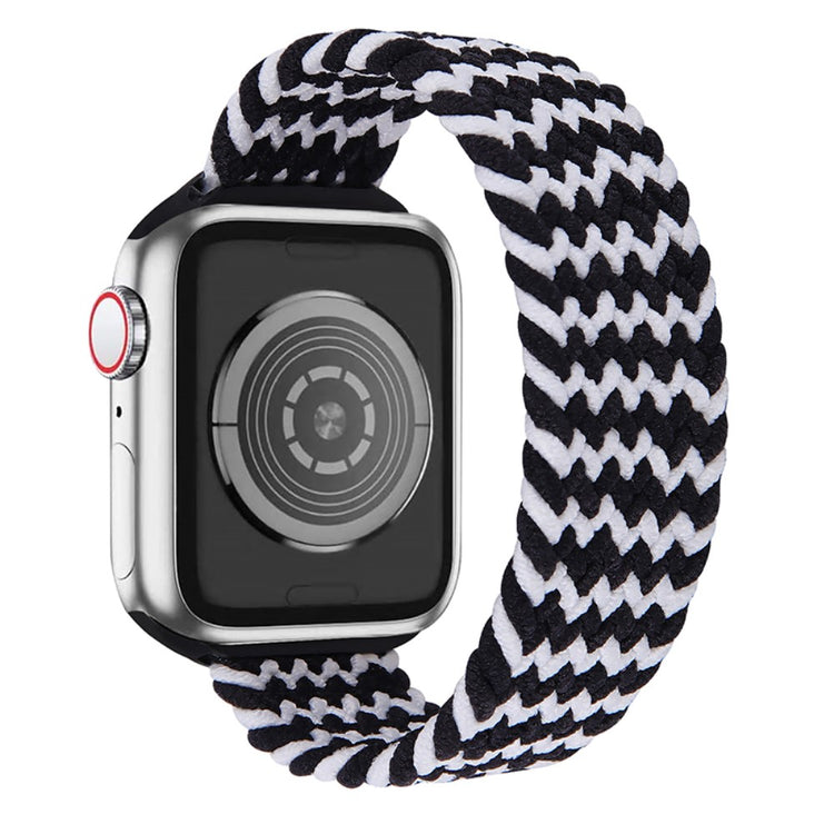 Superflot Apple Watch Series 7 45mm Nylon Rem - Størrelse: S - Sort#serie_8