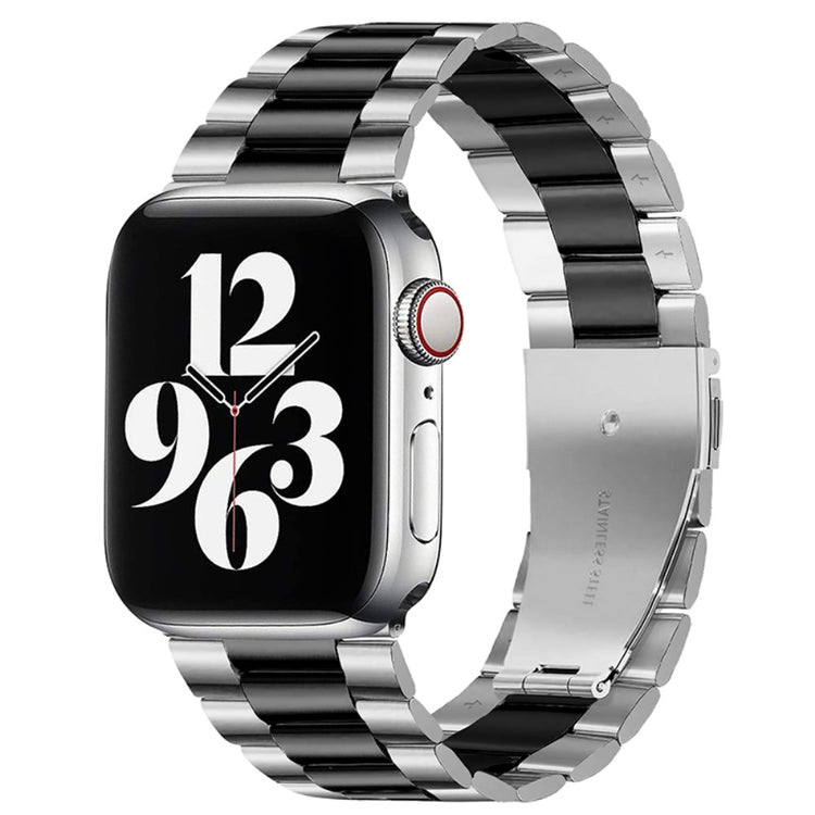 Mega pænt Apple Watch Series 7 45mm Metal Rem - Sort#serie_12