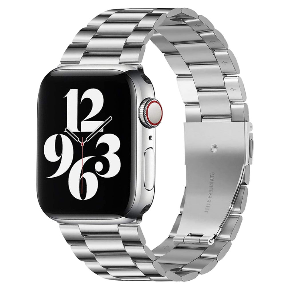 Meget smuk Apple Watch Series 7 45mm Metal Rem - Sølv#serie_064