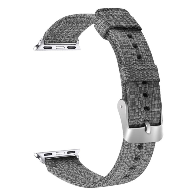 Meget holdbart Apple Watch Series 7 45mm Nylon Rem - Sølv#serie_4
