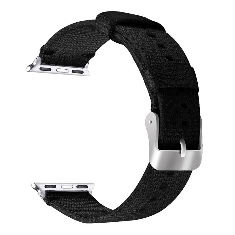 Meget holdbart Apple Watch Series 7 45mm Nylon Rem - Sort#serie_5