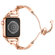 Skøn Metal Og Rhinsten Rem passer til Apple Watch Series 7 45mm