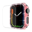 Beskyttende Cover med Skærmbeskytter i Plastik og Rhinsten passer til Apple Watch Series 7 45mm