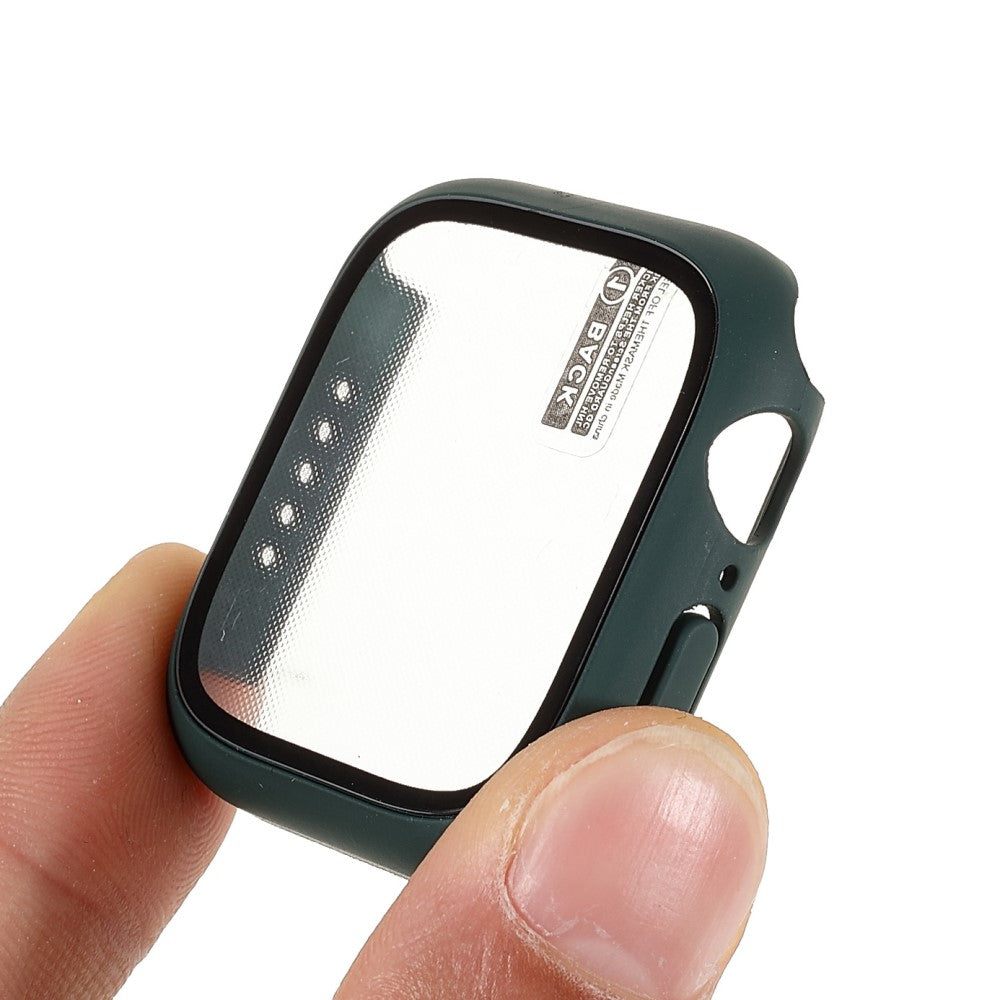 Alle Tiders Apple Watch Series 7 45mm Cover med Skærmbeskytter i Hærdet Glas - Grøn#serie_3