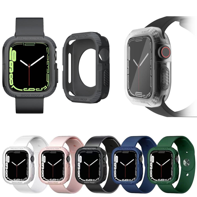 Apple Watch Series 7 45mm  Silikone Bumper  - Sort#serie_4