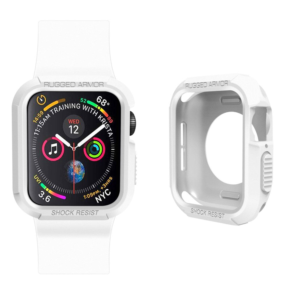 Apple Watch Series 7 45mm  Silikone Bumper  - Hvid#serie_1