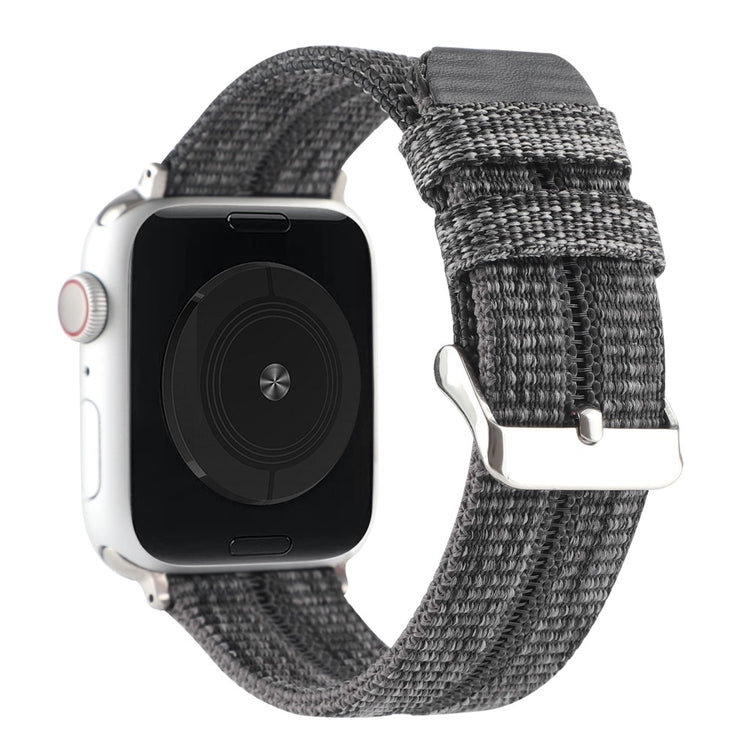 Fremragende Apple Watch Series 7 45mm Nylon Rem - Sølv#serie_2