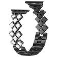 Super Kønt Metal Og Rhinsten Rem passer til Apple Watch Series 7 45mm