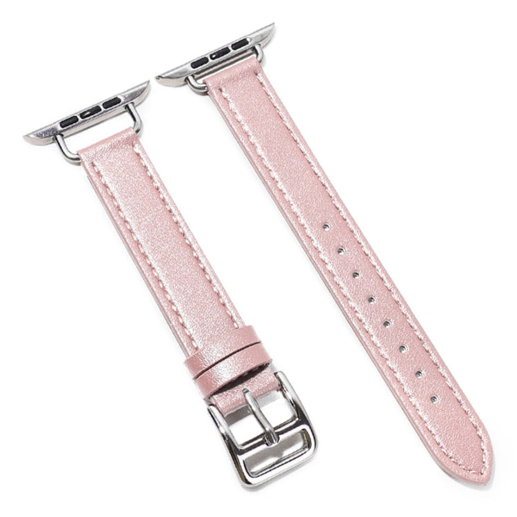 Super nydelig Apple Watch Series 7 45mm Kunstlæder Rem - Pink#serie_8