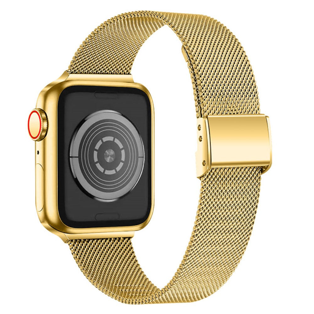 Rigtigt kønt Apple Watch Series 7 45mm Metal Rem - Guld#serie_2