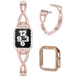 Metal Rem med Cover passer til Apple Watch Series 7 45mm