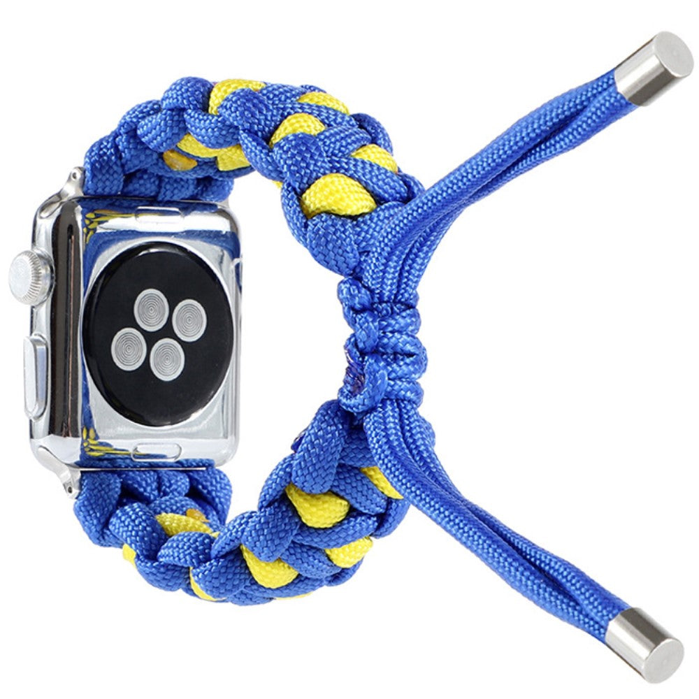 Pænt Apple Watch Series 7 45mm Nylon Rem - Blå#serie_6