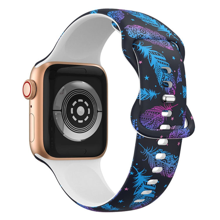 Meget fint Apple Watch Series 7 45mm Silikone Rem - Flerfarvet#serie_4
