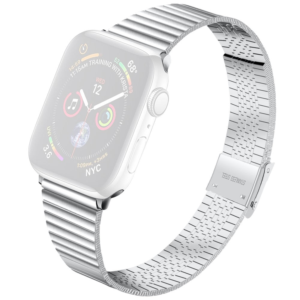 Helt vildt fint Apple Watch Series 7 45mm Metal Rem - Sølv#serie_3
