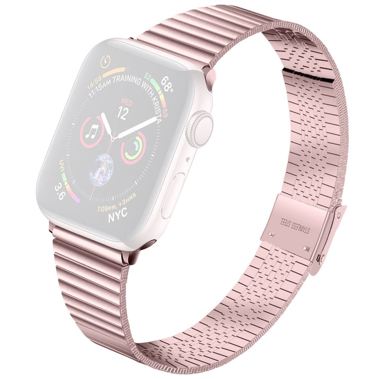 Helt vildt fint Apple Watch Series 7 45mm Metal Rem - Pink#serie_4