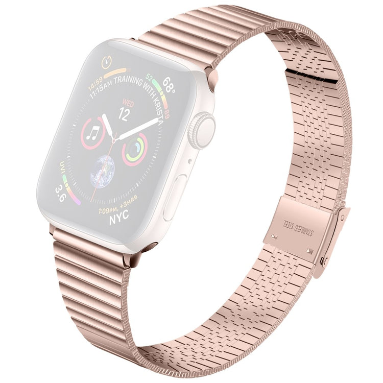 Helt vildt fint Apple Watch Series 7 45mm Metal Rem - Pink#serie_5