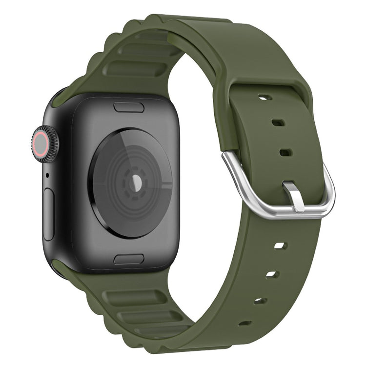 Helt vildt smuk Apple Watch Series 7 45mm Silikone Rem - Grøn#serie_8