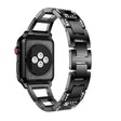 Glimrende Metal Og Rhinsten Rem passer til Apple Watch Series 7 45mm