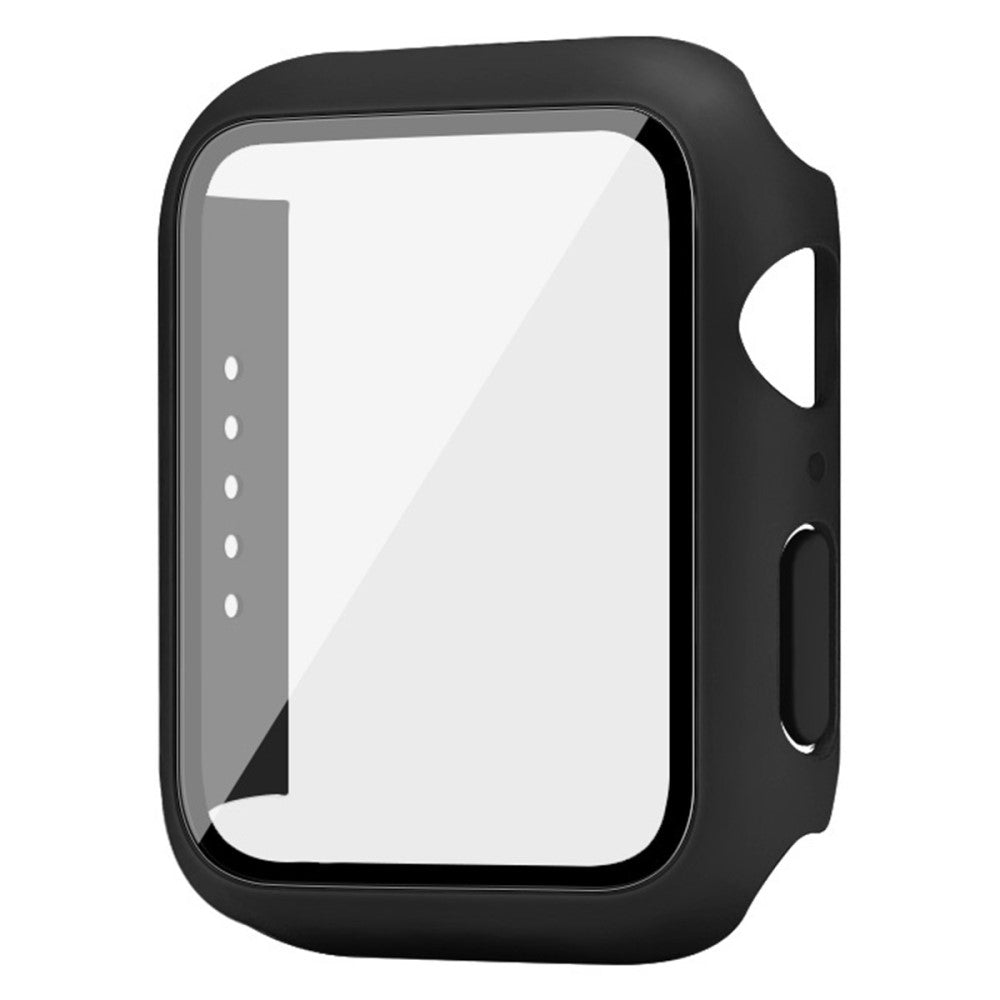 Rigtigt Flot Apple Watch Series 7 45mm Cover med Skærmbeskytter i Plastik og Hærdet Glas - Gennemsigtig#serie_2