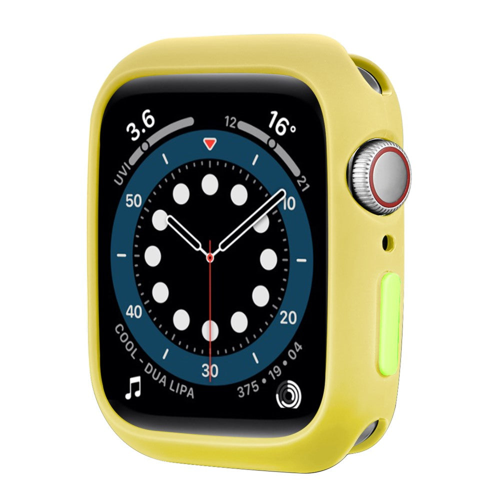 Apple Watch Series 7 45mm  Silikone Bumper  - Gul#serie_14