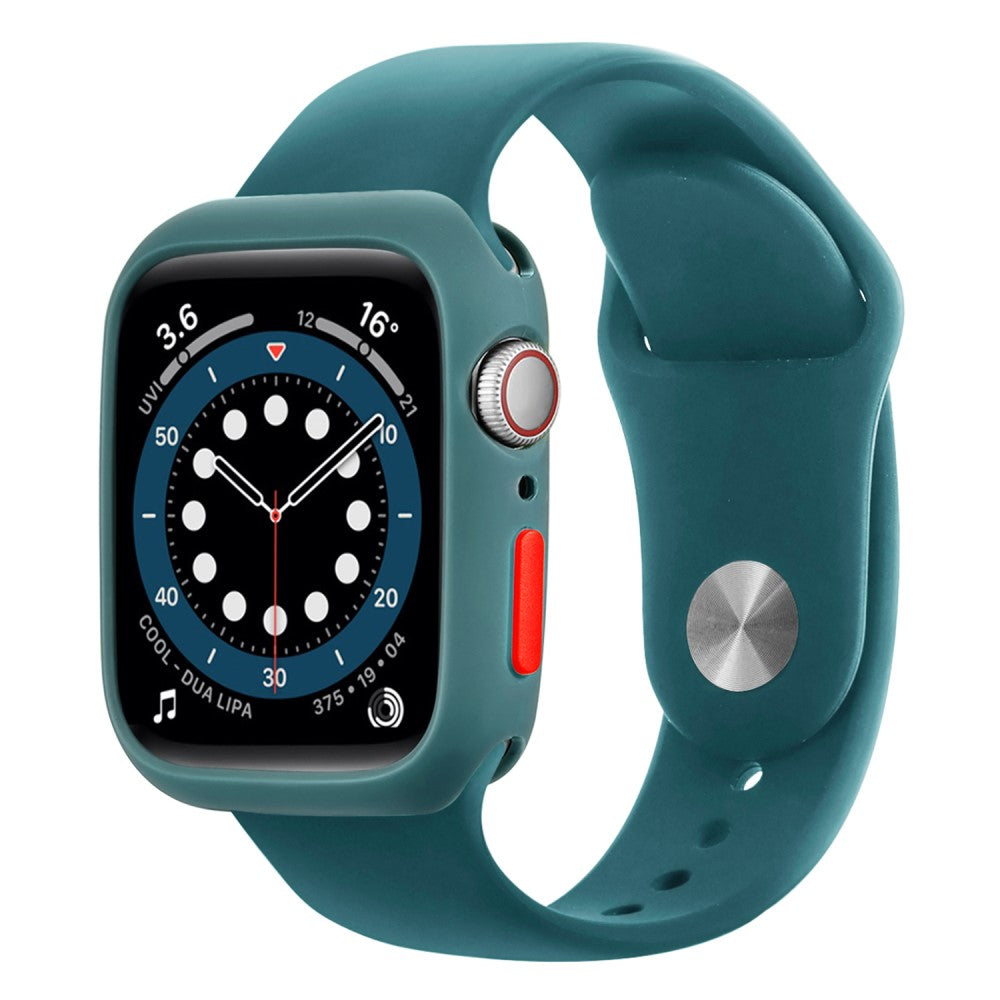 Apple Watch Series 7 45mm  Silikone Bumper  - Grøn#serie_15