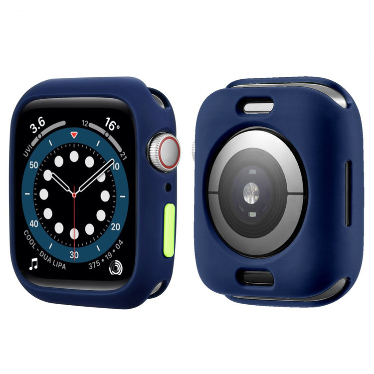 Apple Watch Series 7 45mm  Silikone Bumper  - Blå#serie_18