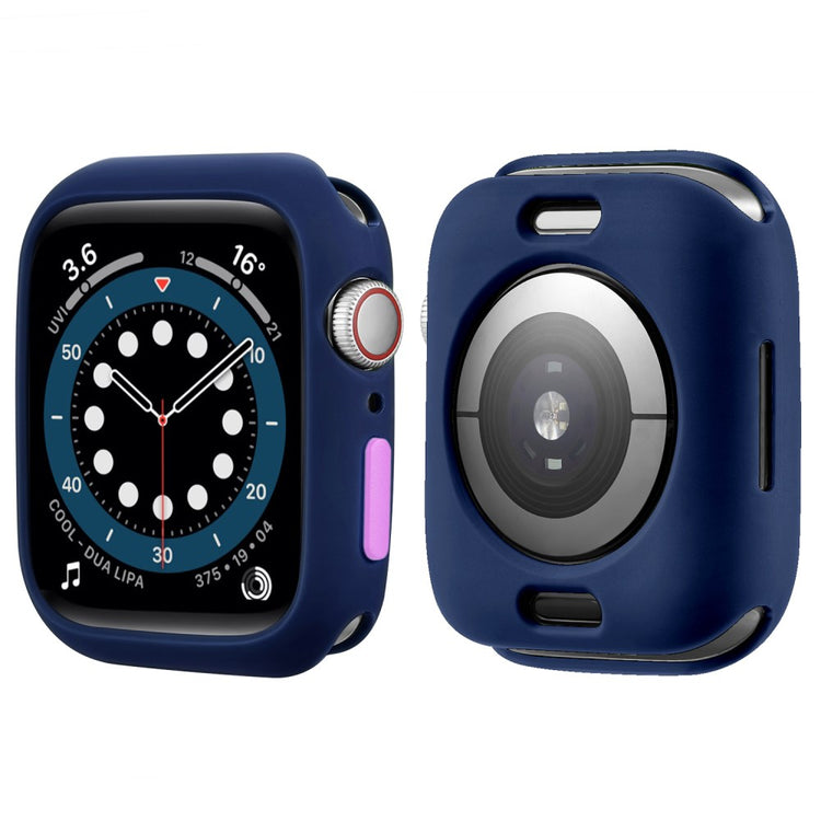 Apple Watch Series 7 45mm  Silikone Bumper  - Blå#serie_19