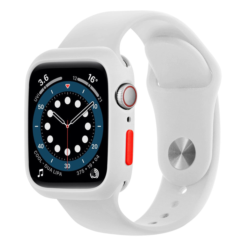 Apple Watch Series 7 45mm  Silikone Bumper  - Hvid#serie_5