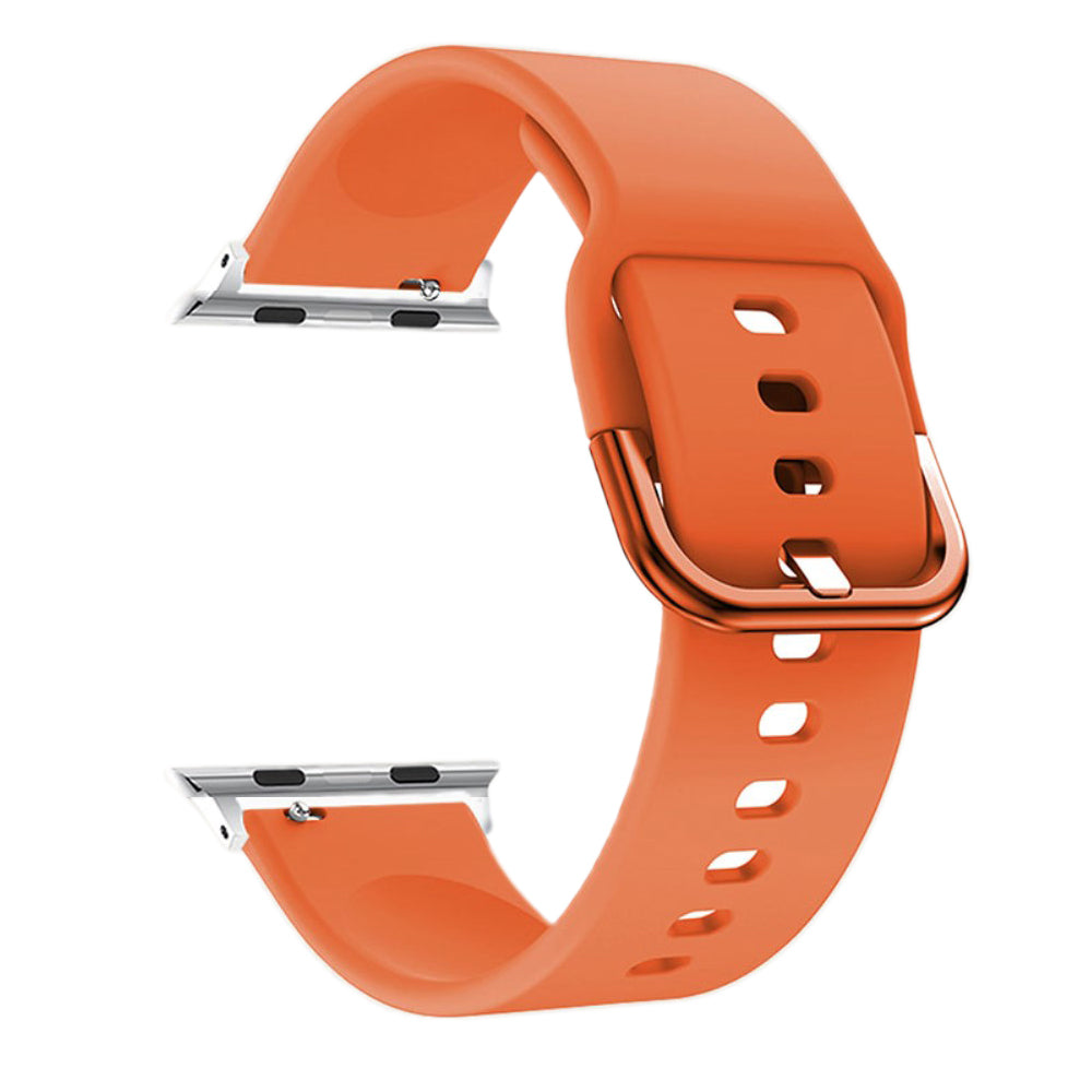 Mega flot Apple Watch Series 7 45mm Silikone Rem - Orange#serie_2