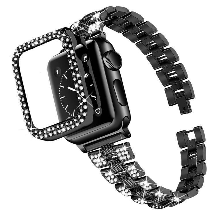 Apple Watch Series 7 45mm Metal Rem med Cover - Sort#serie_1