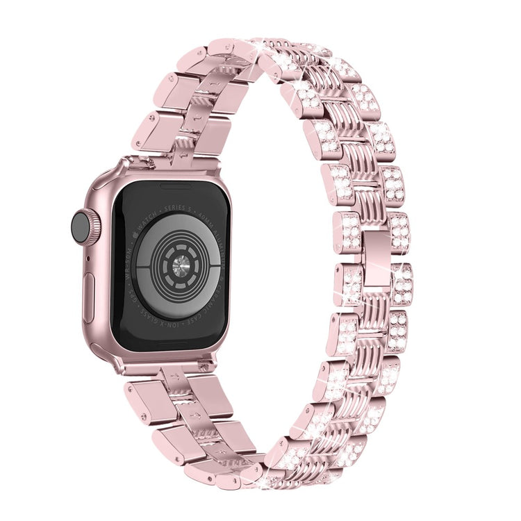 Apple Watch Series 7 45mm Metal Rem med Cover - Pink#serie_2